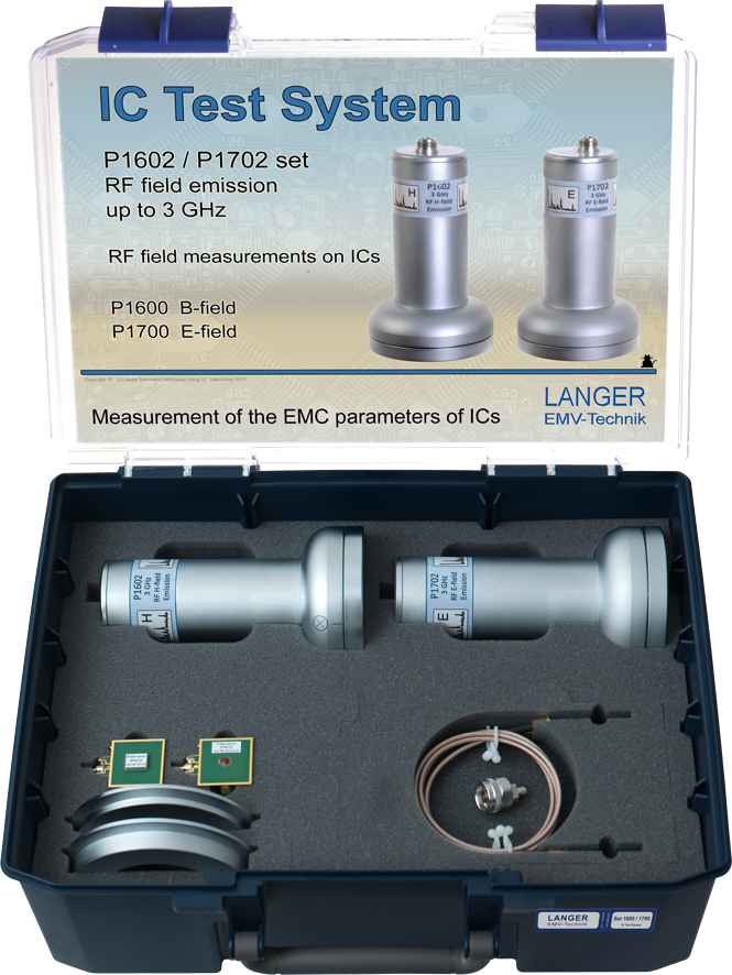 P1602 / P1702 set, RF Field Emission up to 3 GHz